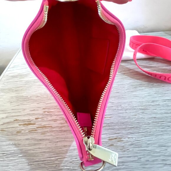 Christian Louboutin Hot Pink Leather Loubila Mini Chain Shoulder Bag Pristine - Picture 14 of 16